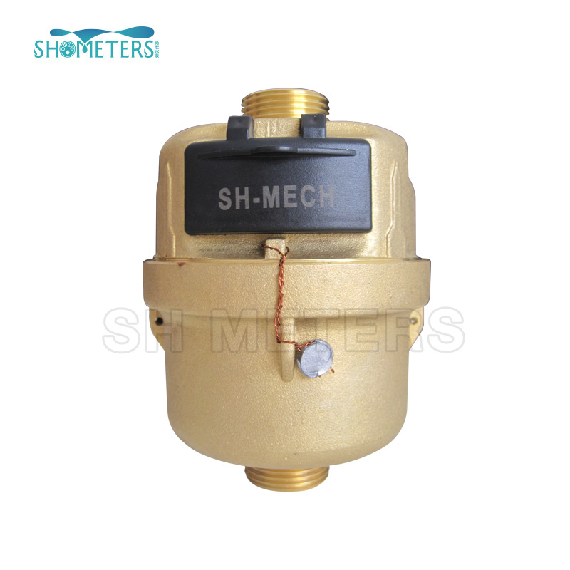 screw type Mechanical water meter Class B single jet water meter for sale