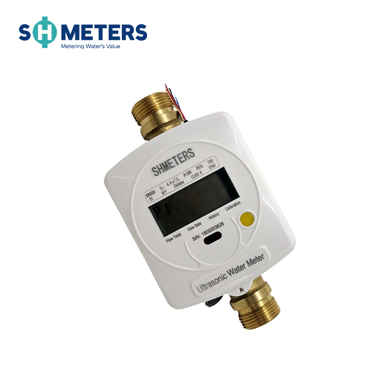 Prix du compteur d'eau interface Modbus Rs485 de 25 mm Compteur d'eau à ultrasons intelligent en laiton 