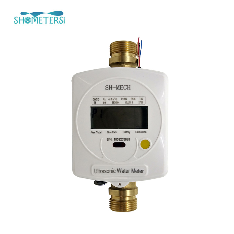 Ultrasonic Water Meter Smart Residential Brass