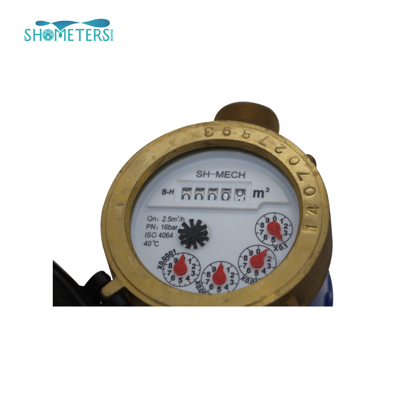 Multi Jet Brass Body Dry Dial Water Meter
